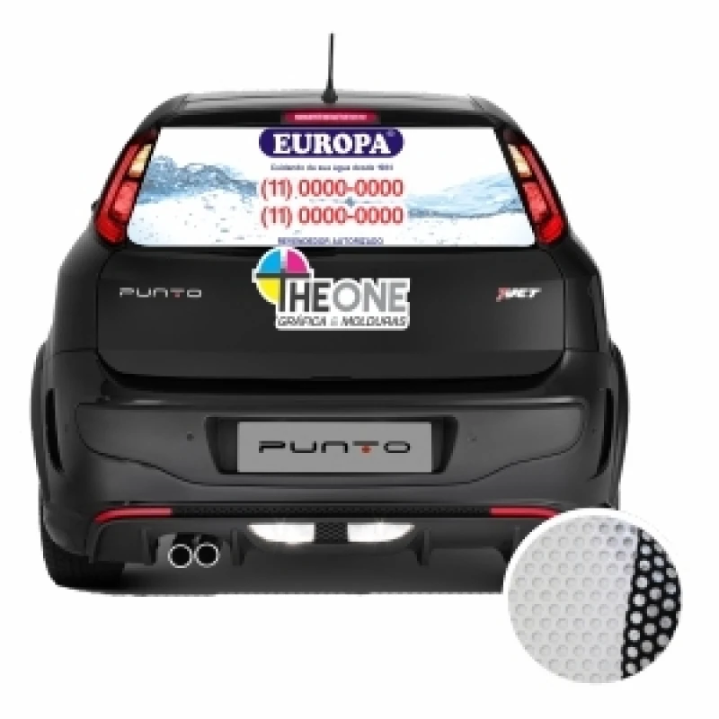 impressão adesivo perfurado