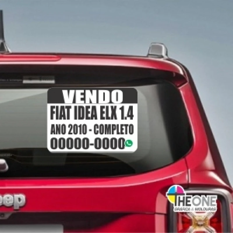 impressão em adesivo para carro